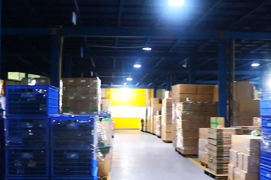 Finished goods staged for dispatch