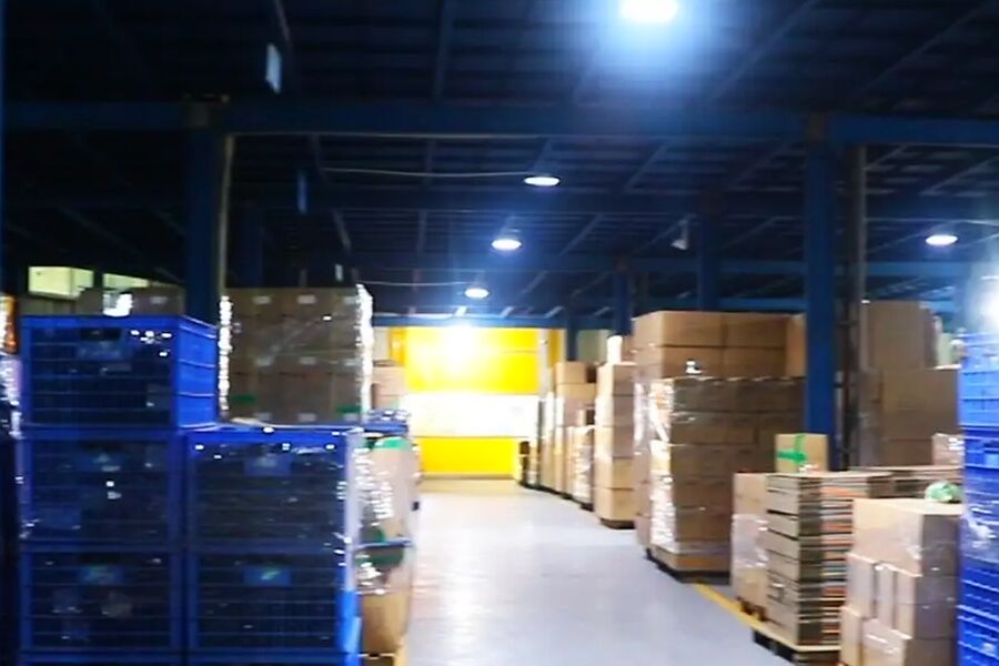 Finished order palletised for dispatch