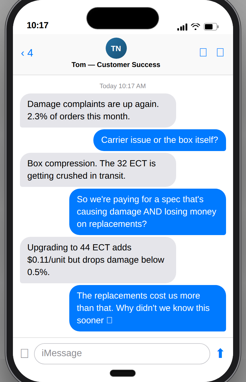 Damage rate conversation